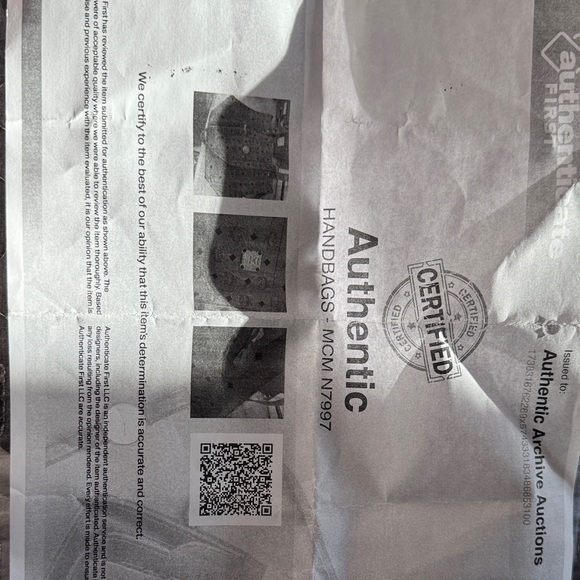 MCM Cognac Visetos Tote Bag - Picture 13 of 13